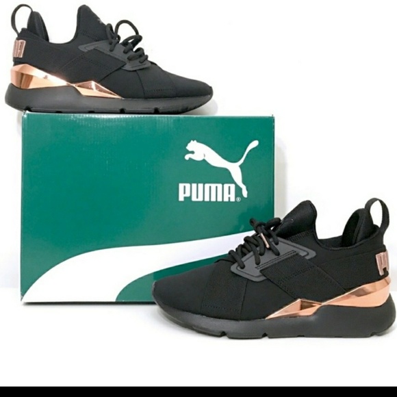 puma muse metal pink